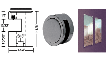 CRL Gun Metal Edge Grip for 3/8&quot; Material | EG38GM  | EG38GM
