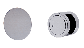 C.R. Laurence CRL Brushed Stainless Cover Disk for Edge Grip | EGD1SKBS