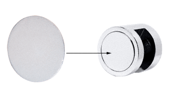 C.R. Laurence CRL Satin Chrome Cover Disks for Edge Grips  | EGD1SKSC