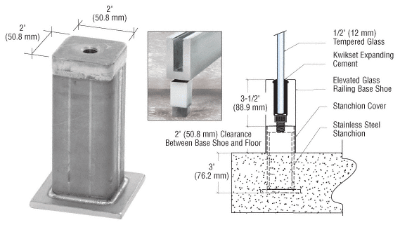 C.R. Laurence CRL Mill EGR Stanchion Assembly | EGRSA4