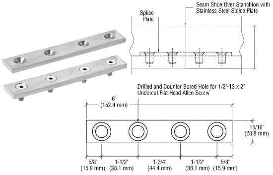 C.R. Laurence CRL EGR Splice Plates | EGRSP1