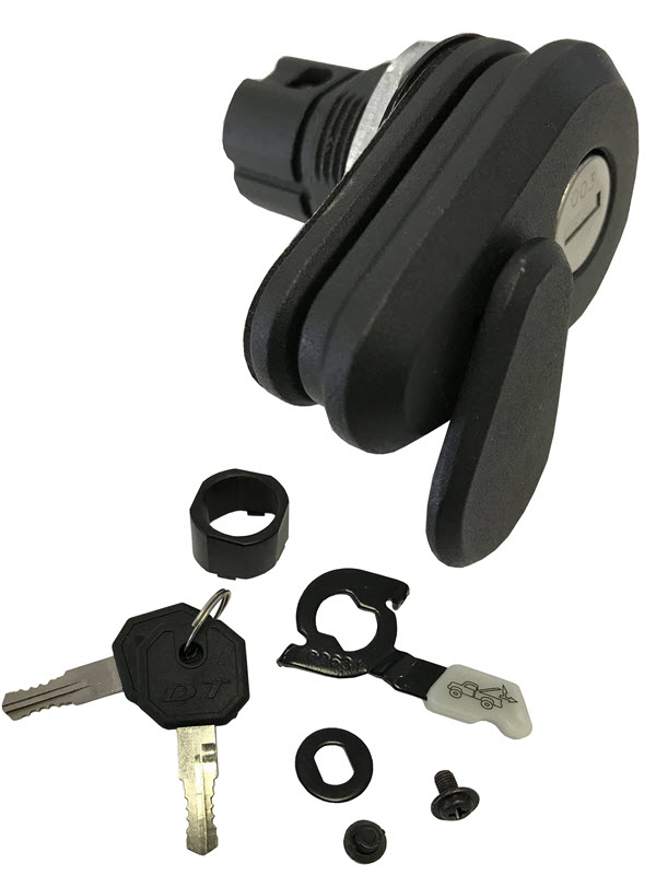 EL2 00885 Leer, Ranch and Century All Glass Rear Doors and Truck Cap Replacement Handle with Emergency Release | EL2ERH