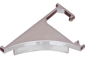 C.R. Laurence CRL Brushed Nickel End Cap for 3/8&quot; Aluminum Shelving Extrusion - Pair | END38BN