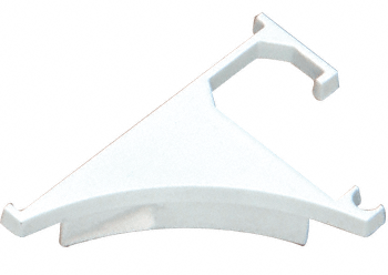 C.R. Laurence CRL White End Cap for 3/8&quot; Aluminum Shelving Extrusion - Pair | END38W