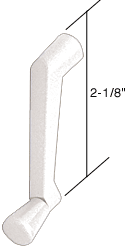 C.R. Laurence CRL White Window Operator Handle; 11/32&quot; Spline Size | EP22007