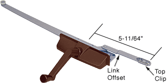 Strybuc Industries Right Hand Bronze &quot;Entrygard&quot; Dual Arm Casement Window Operator | EP23004