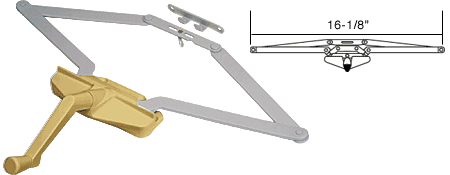 C.R. Laurence 16-1/8&quot; Coppertone Roto Gear Awning Window Operator | EP23012