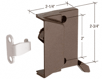 C.R. Laurence CRL Bronze Window Sash Lock, 2&quot; Screw Holes, Non-Handed | EP23053