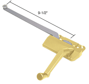 Strybuc Industries CRL Right Hand Gold EntryGard Casement Window Operator Surface Mount with 9-1/2&quot; Single Arm  | EP23062