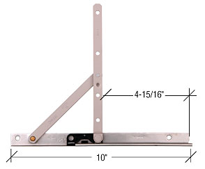 Strybuc Industries CRL Stainless Steel 10&quot; Concealed Casement Hinge - Package | EP23088
