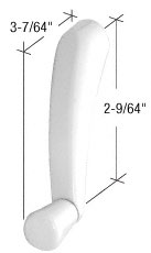 C.R. Laurence CRL White Maxim Crank Handle, 11/32&quot; Spline | EP24026