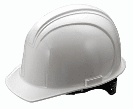 C.R. Laurence CRL White Hard Hats (Safety Caps)  | ES3442