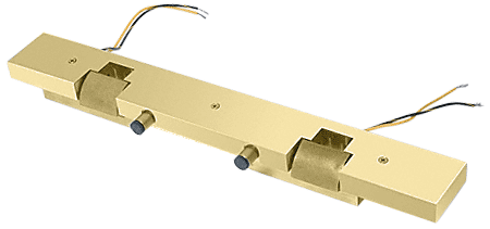 C.R. Laurence CRL Polished Brass Electric Strike Keeper for Double Doors | ESK2PB