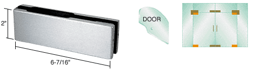 C.R. Laurence CRL Polished Stainless Finish EUR Series Top or Bottom Patch Fitting - Less Insert | EUR201PS