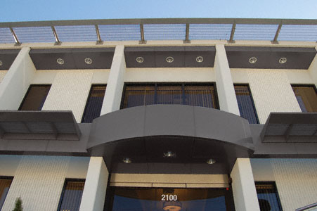 C.R. Laurence CRL Custom Bronze Anodized Standard Series Ceiling Panel System | EWC500CDU
