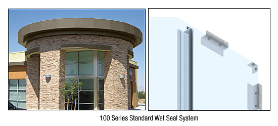 C.R. Laurence CRL Custom Brushed Bronze Standard Series Wall Panel System | EWS100CBBRZ