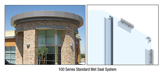C.R. Laurence CRL Custom Brushed Stainless Standard Series Wall Panel System | EWS100CBS