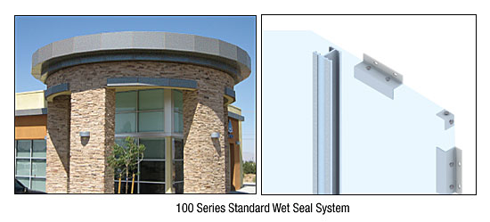 C.R. Laurence CRL Custom Mica Platinum Standard Series Wall Panel System | EWS100CMP