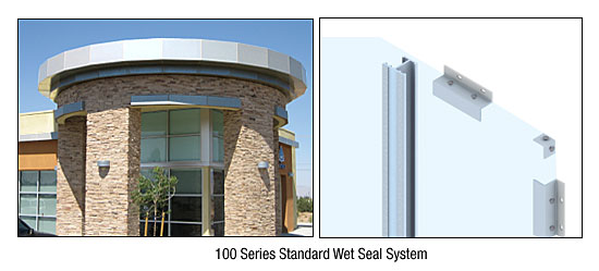 C.R. Laurence CRL Custom Polished Satinless Standard Series Wall Panel System | EWS100CPS