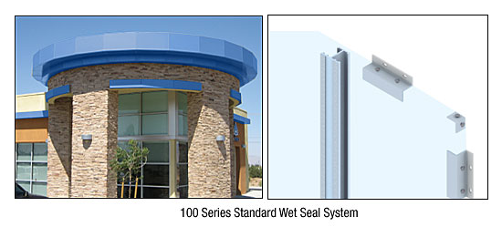 C.R. Laurence CRL Custom Powder Painted Standard Series Wall Panel System | EWS100CPT