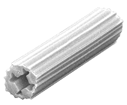 C.R. Laurence CRL 3/16&quot; Hole 1&quot; Length 4-5-6 Screw Expanding Plastic Screw Anchors - Package of 100 | EXP2002