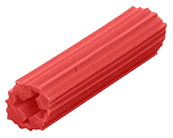 C.R. Laurence CRL 15/64&quot; Hole 1&quot; Length 7-8-9 Screw Expanding Plastic Screw Anchors - Box of 100 | EXP2003