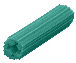 C.R. Laurence CRL 1/4&quot; Hole 1&quot; Length 10-12 Screw Expanding Plastic Screw Anchors - Package of 100 | EXP2005