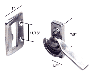 Left Hand Sliding Window Latch; 7/8&quot; Screw Holes | F2510 | F2510