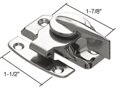 Winodw and Door Replacement Hardware | Chrome Plated Window Sash Lock | F2526 | F2526