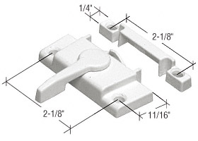 Window Sash Lock; 2-1/8&quot; Screw Holes | F2554 | F2554