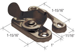 Antique Brass 1-15/16&quot; Window Sash Lock - Package | F2568 | F2568