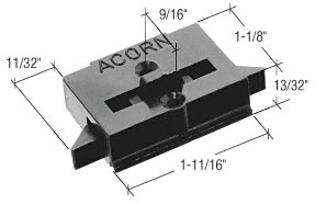 C.R. Laurence CRL Black Plastic Tilt Latch for Acorn Windows | F2645