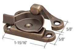 Antique Brass 1-15/16&quot; Window Sash Lock | F2653 | F2653