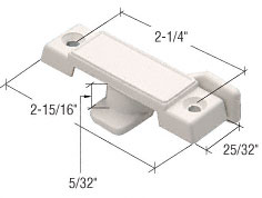 White Sash Lock- With 5/32&quot; Tongue Drop | F2689 | F2689