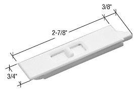 C.R. Laurence CRL White Mortised Tilt Latch - Package | F2734