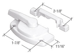 White Sash Lock With 1-7/8&quot; Screw Holes  | F2754 | F2754