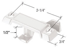 White Sash Lock 2-1/4&quot; Screw Holes | F2756 | F2756