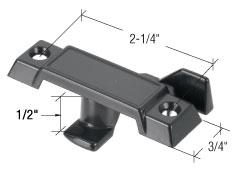 Black Sash Lock 2-1/4&quot; Screw Holes | F2771 | F2771