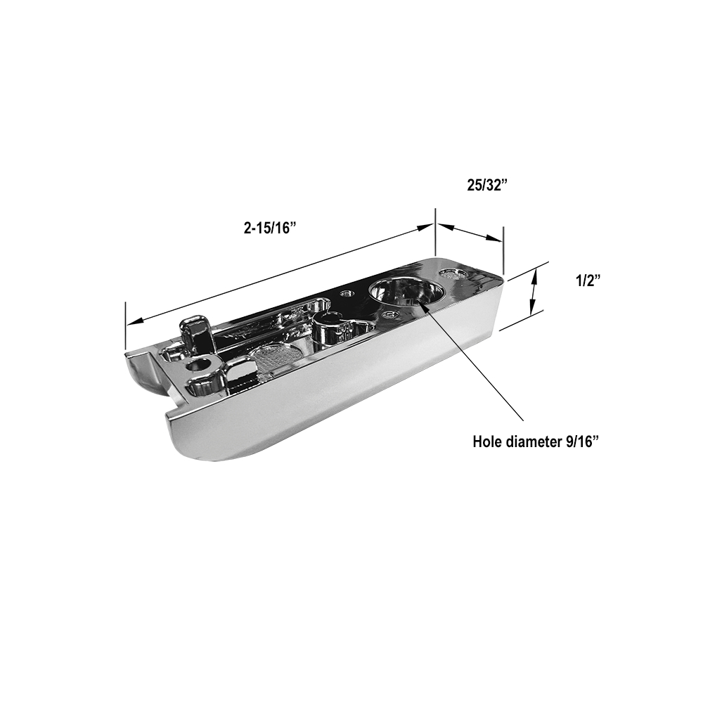 Gordon Glass&amp;#174; Bottom Pivot Bracket for Frameless Glass Shower Doors - Chrome | FACCH