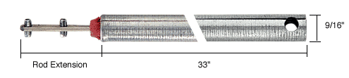 C.R. Laurence CRL 33&quot; Tubular Spiral Tilt Window Balance with Red Bushing | FH3320