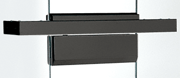 C.R. Laurence CRL Black Anodized Custom Length Single Door Floating Header | FH4BLCS