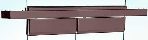 C.R. Laurence CRL Dark Bronze Anodized Custom Length Double Door Floating Header | FH4DUCD
