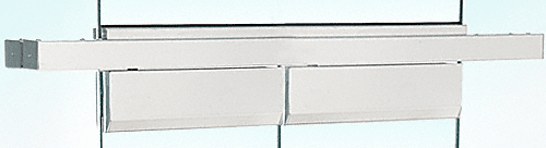 C.R. Laurence CRL Polished Stainless Custom Length Double Door Floating Header | FH4PSCD