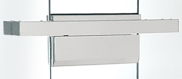 C.R. Laurence CRL Custom Length Single Door Satin Anodized Floating Header | FH4SACS