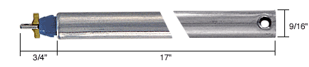 C.R. Laurence CRL 17&quot; Tubular Spiral Non-Tilt Window Balance with Blue Bushing | FJ1730