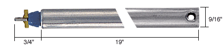 C.R. Laurence CRL 19&quot; Tubular Spiral Non-Tilt Window Balance with Blue Bushing | FJ1930