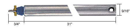 C.R. Laurence CRL 31&quot; Tubular Spiral Non-Tilt Window Balance with Blue Bushing | FJ3130