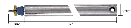 C.R. Laurence CRL 37&quot; Tubular Spiral Non-Tilt Window Balance with Blue Bushing | FJ3730