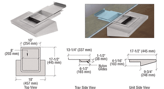 C.R. Laurence CRL Sliding Deal Tray with Shelf | FL4146