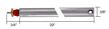 C.R. Laurence CRL 29&quot; Tubular Spiral Non-Tilt Window Balance with Red Bushing | FM2920